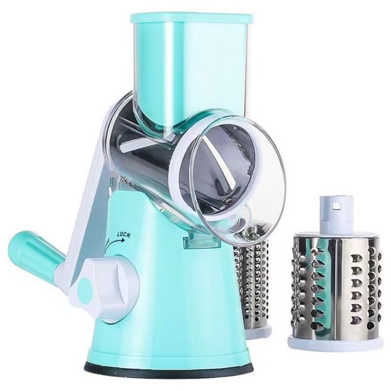 Household kitchen shredder, grater, vegetable cutter, hand-cranked vegetable cutter, multi-functional hand-cranked drum potato maker Application Scenario