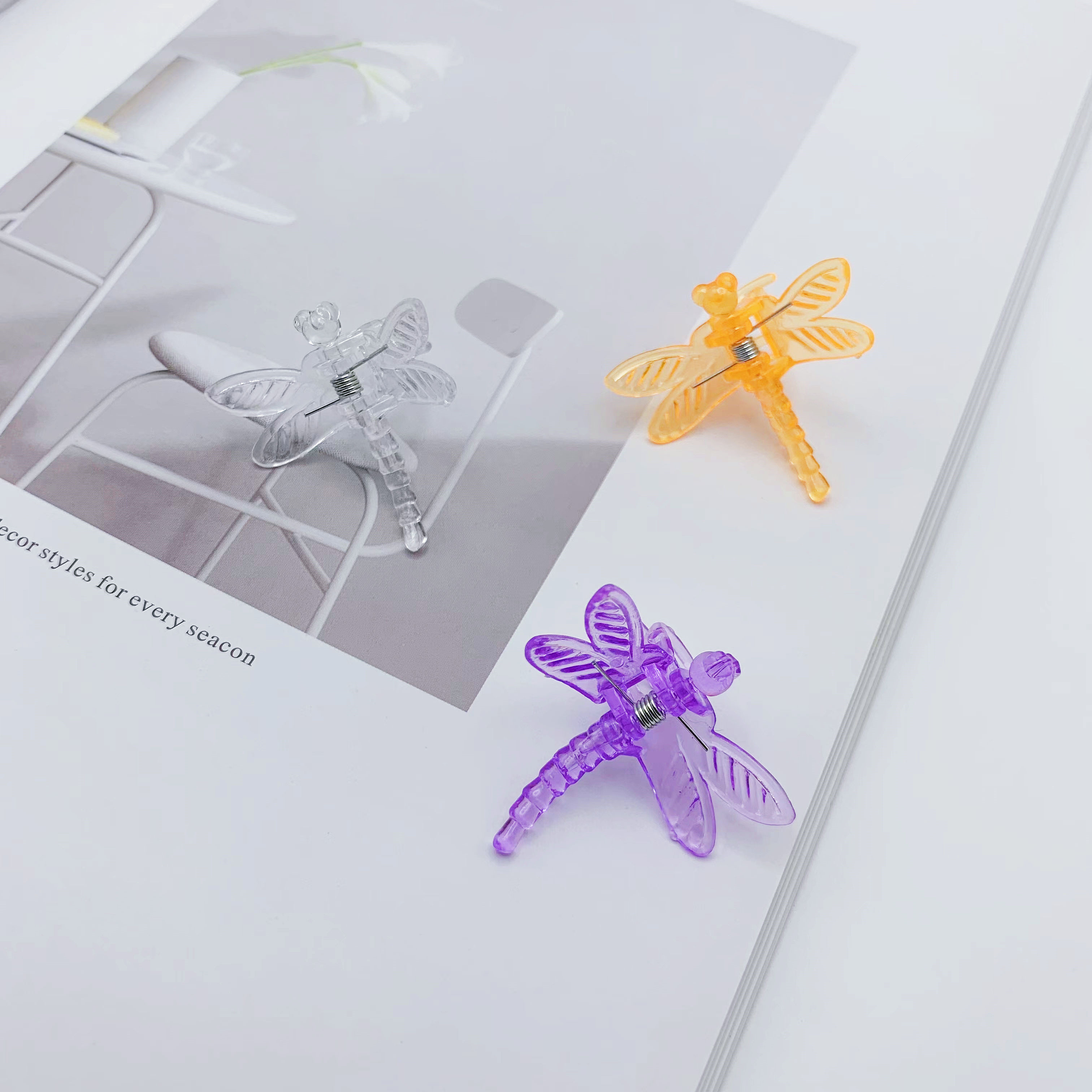 兰花夹蜻蜓系列发夹发饰抓夹详情7