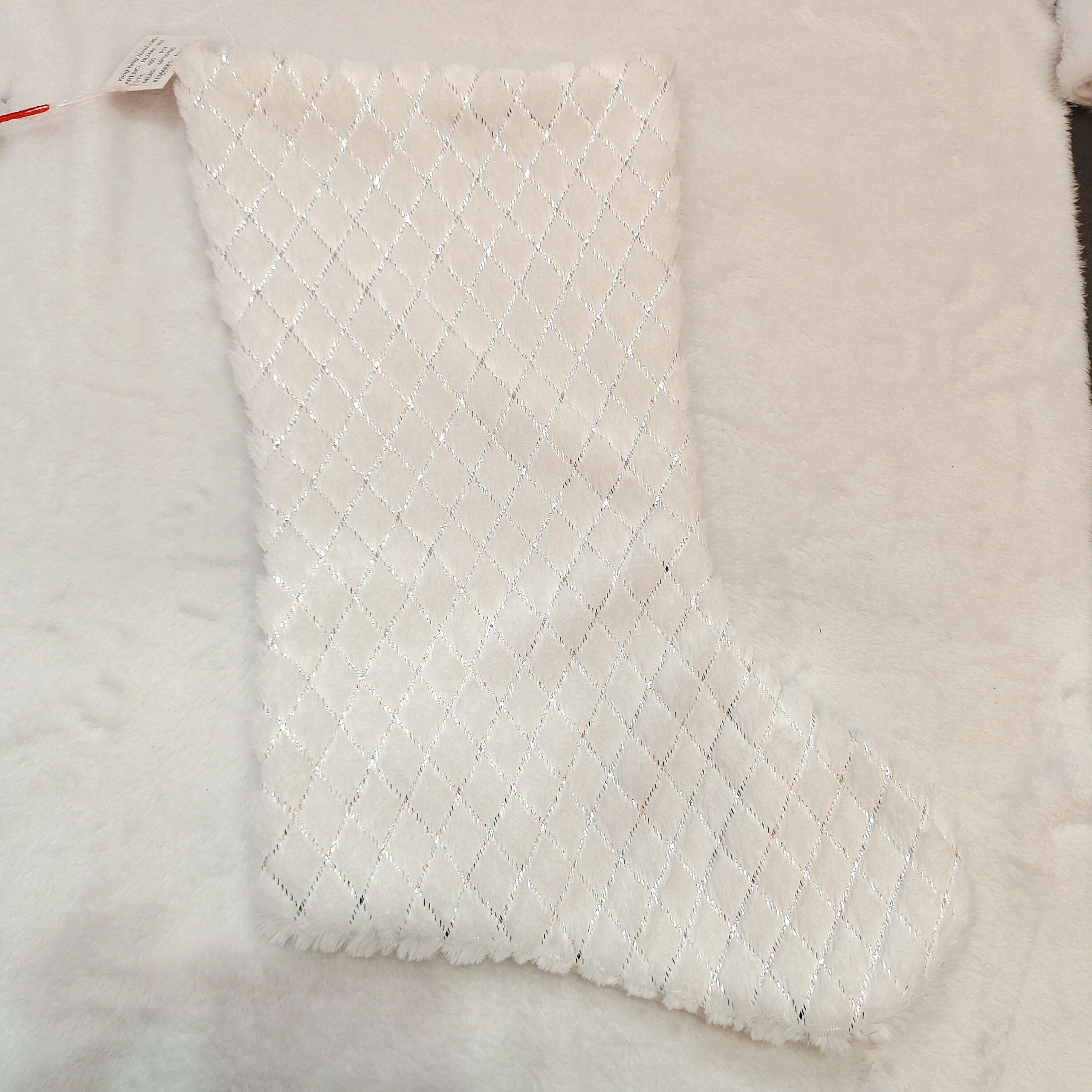 圣诞节毛绒烫金布料圣诞袜子礼物袋圣诞节装饰品圣诞袜挂件