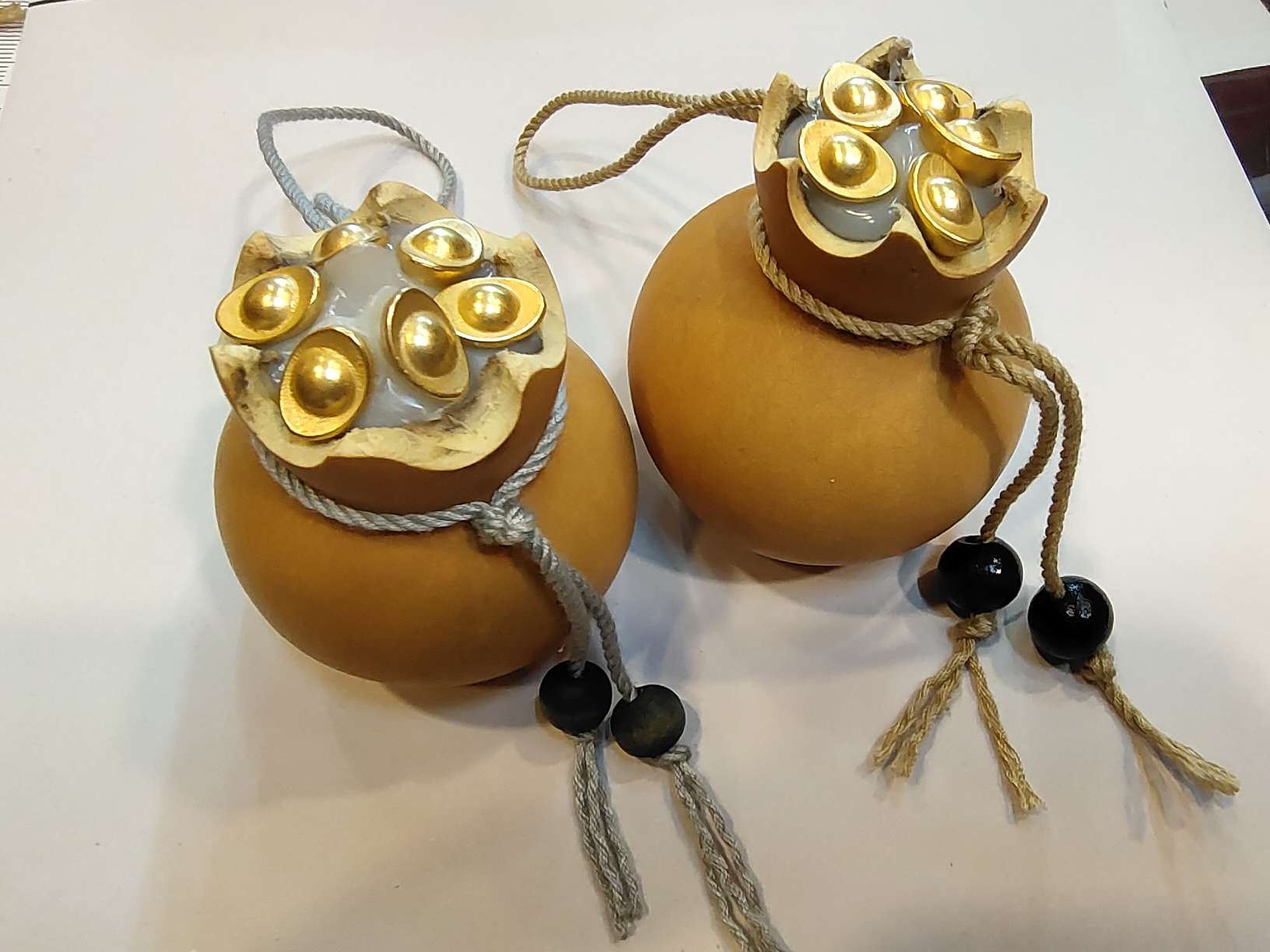 中国风手工艺品 纸扇木扇 竹质工艺品 红酒架玻璃杯 女夏季礼品精选详情图4