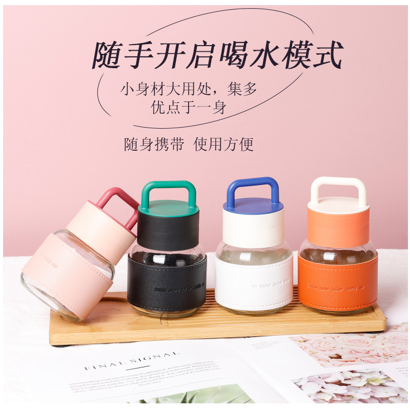 玻璃玻璃杯玻璃水杯双饮水杯吸管杯日用百货详情图5