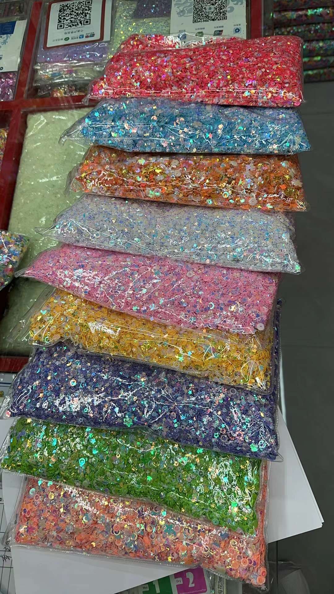 饰品配件专用 pVc，PET，各类环保亮片