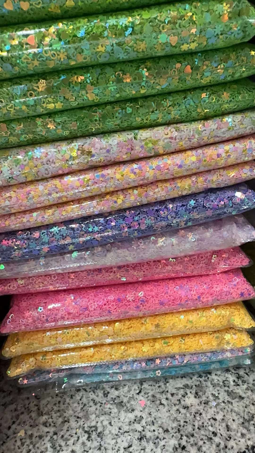 饰品配件专用 pVc，PET，各类环保亮片细节图