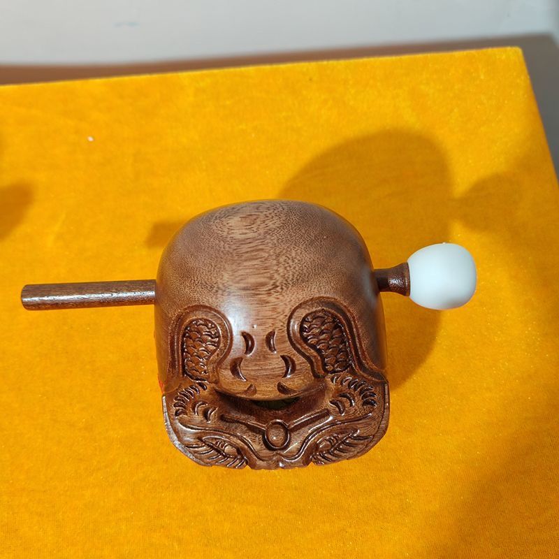 Taiwanese rosewood wooden fish, lay Taoist and Buddhist wooden fish, rosewood wooden fish, old-fashioned wooden fish ritual implements, solid wood small wooden fish detail image 2