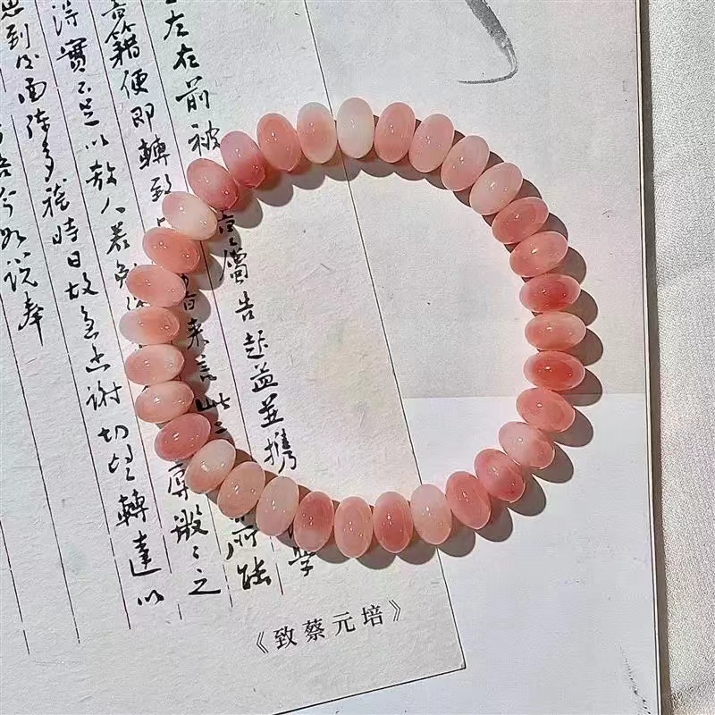 Ice transparent powder white jade Bodhi bracelet, abacus beads double circle, hand-held finger winding soft plate for playing with Buddhist beads, cultural and artistic bracelet, best-selling manufacturer wholesale Item Picture