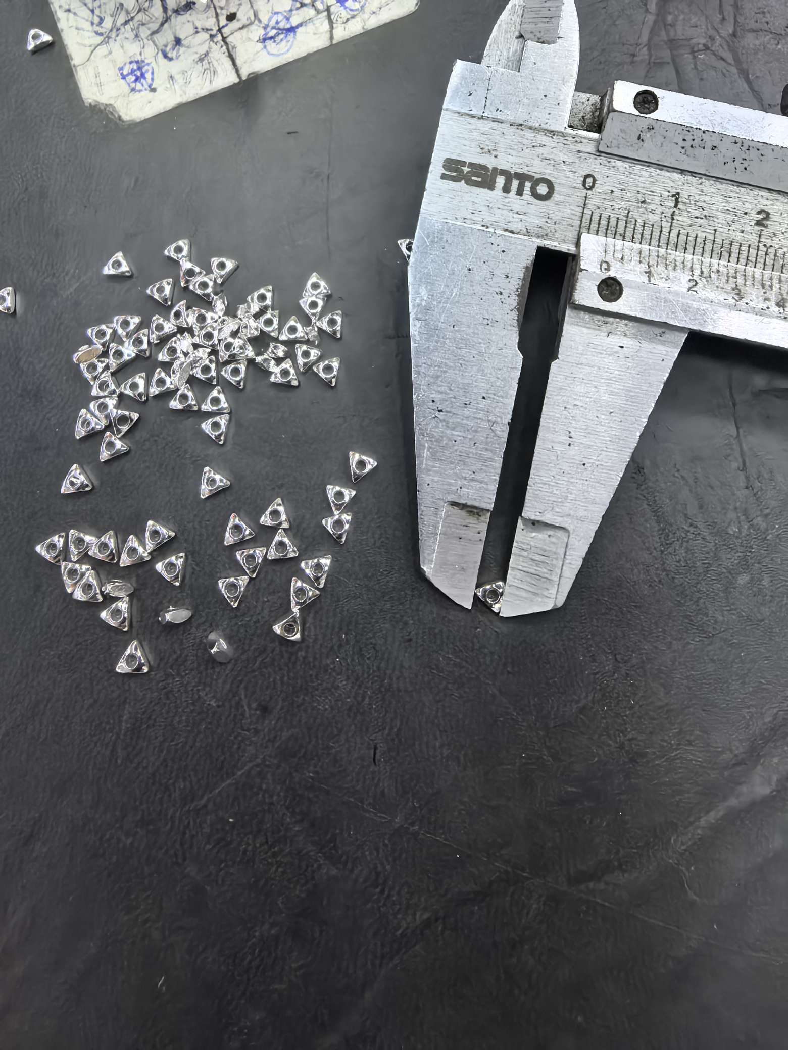 3*3 triangular arc separator thick silver detail image 3