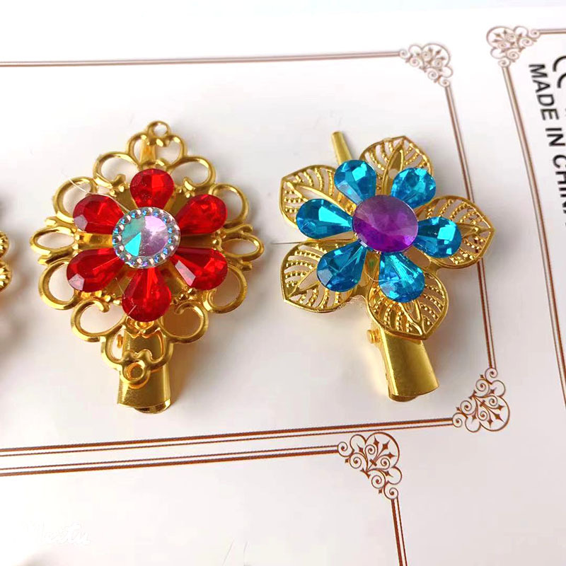 Cute ancient-style metal hair clips, bangs hair accessories, 20 girls' hair clips for wholesale at the entrance of primary schools, creative accessories, grab hair accessories details Picture