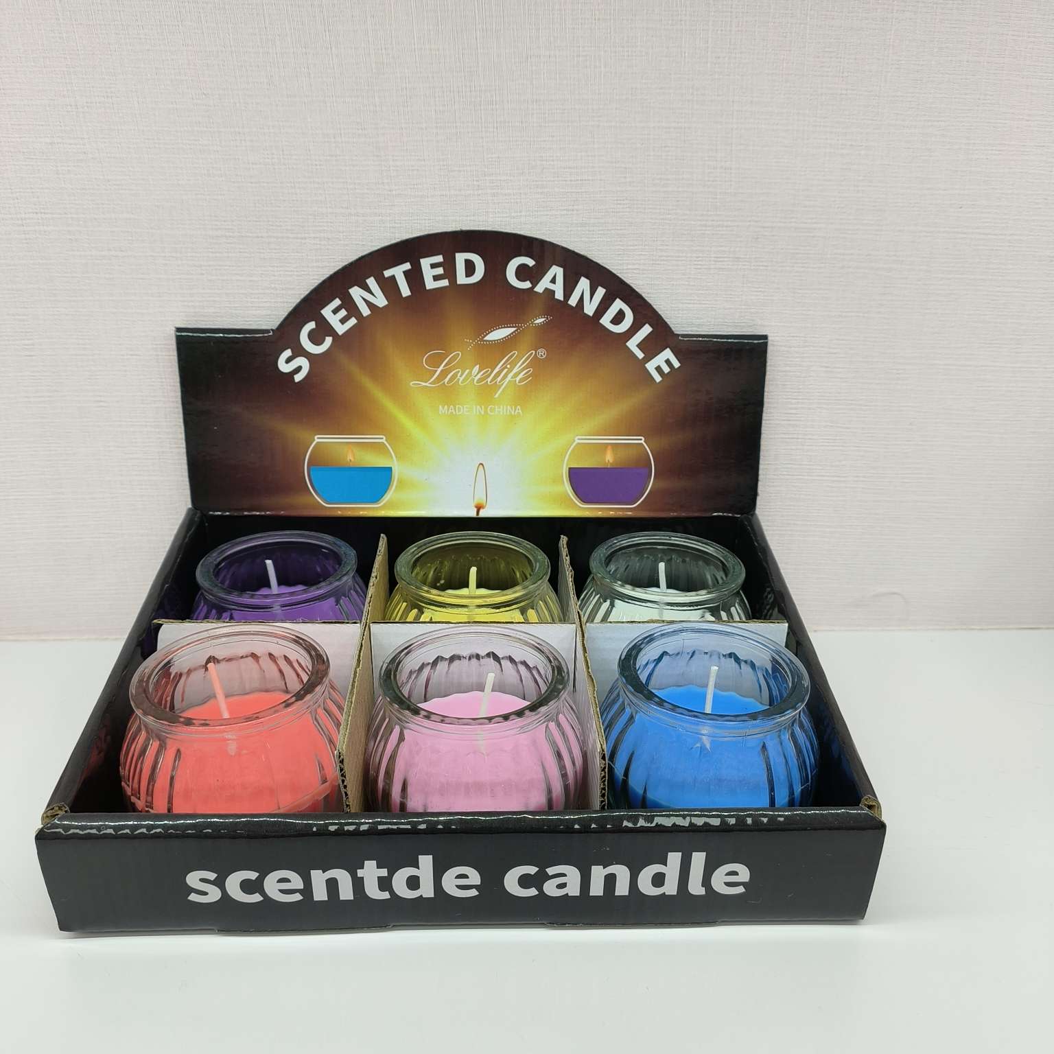 玻璃杯蜡 彩色香味蜡烛送礼佳品  香薰蜡烛