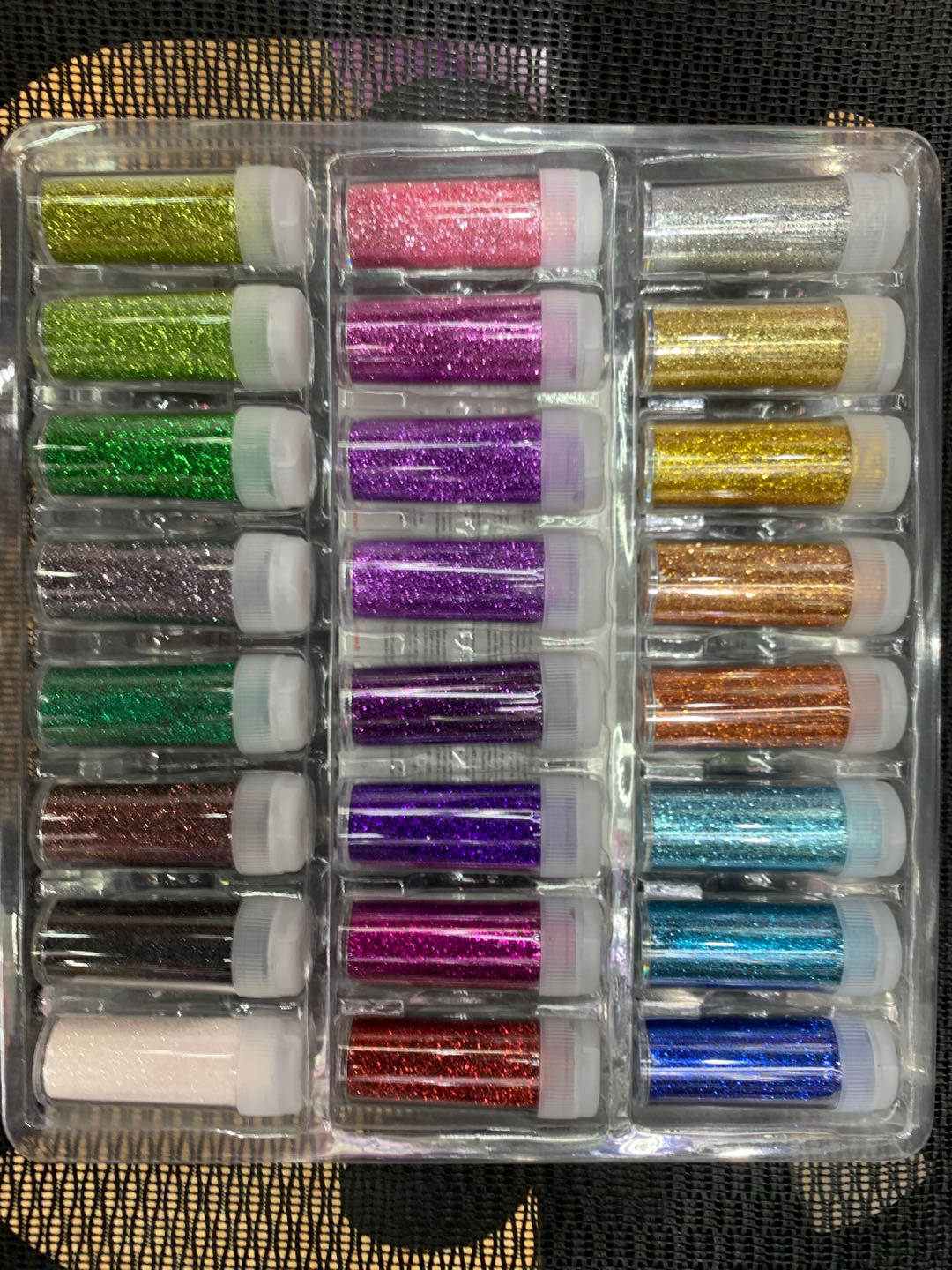 金葱粉/亮片/金葱粉袋子白底实物图