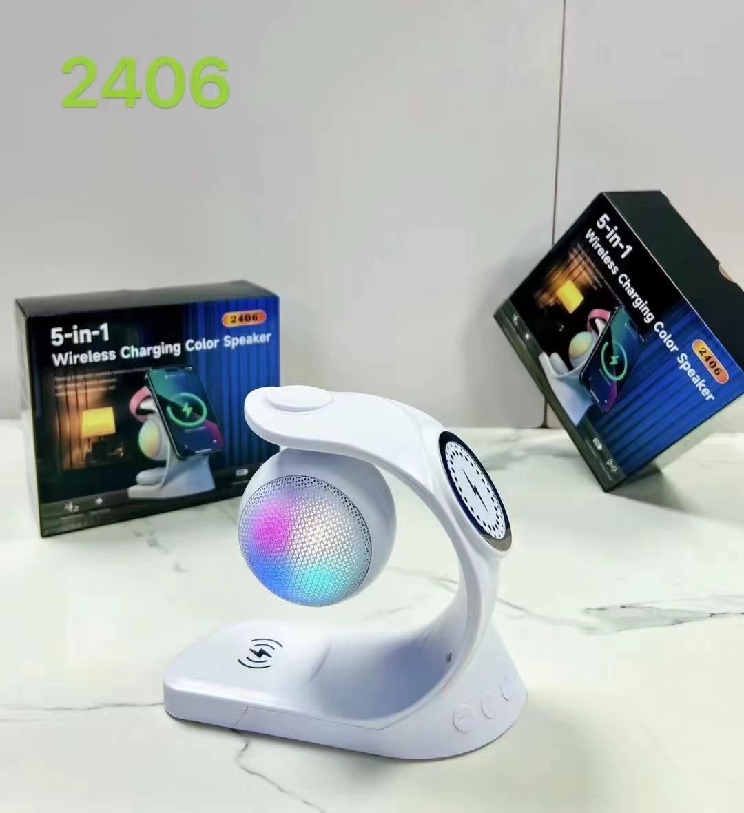 五合一蓝牙音箱无线充