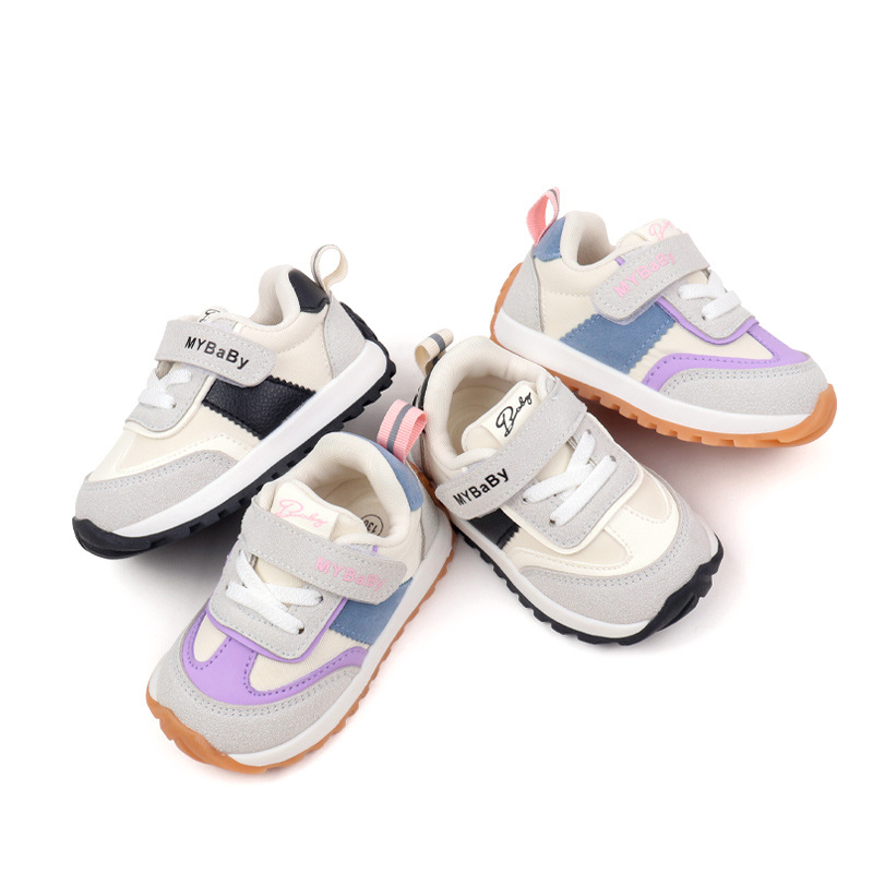 Spring/Autumn Newborn and Infant Fashion Pre-Walking Shoes for Boys and Girls, Soft Rubber Soles with Anti-Slip Function, Learning to Walk Shoes, Functional Shoes for Ages 0 to 2 thumbnail