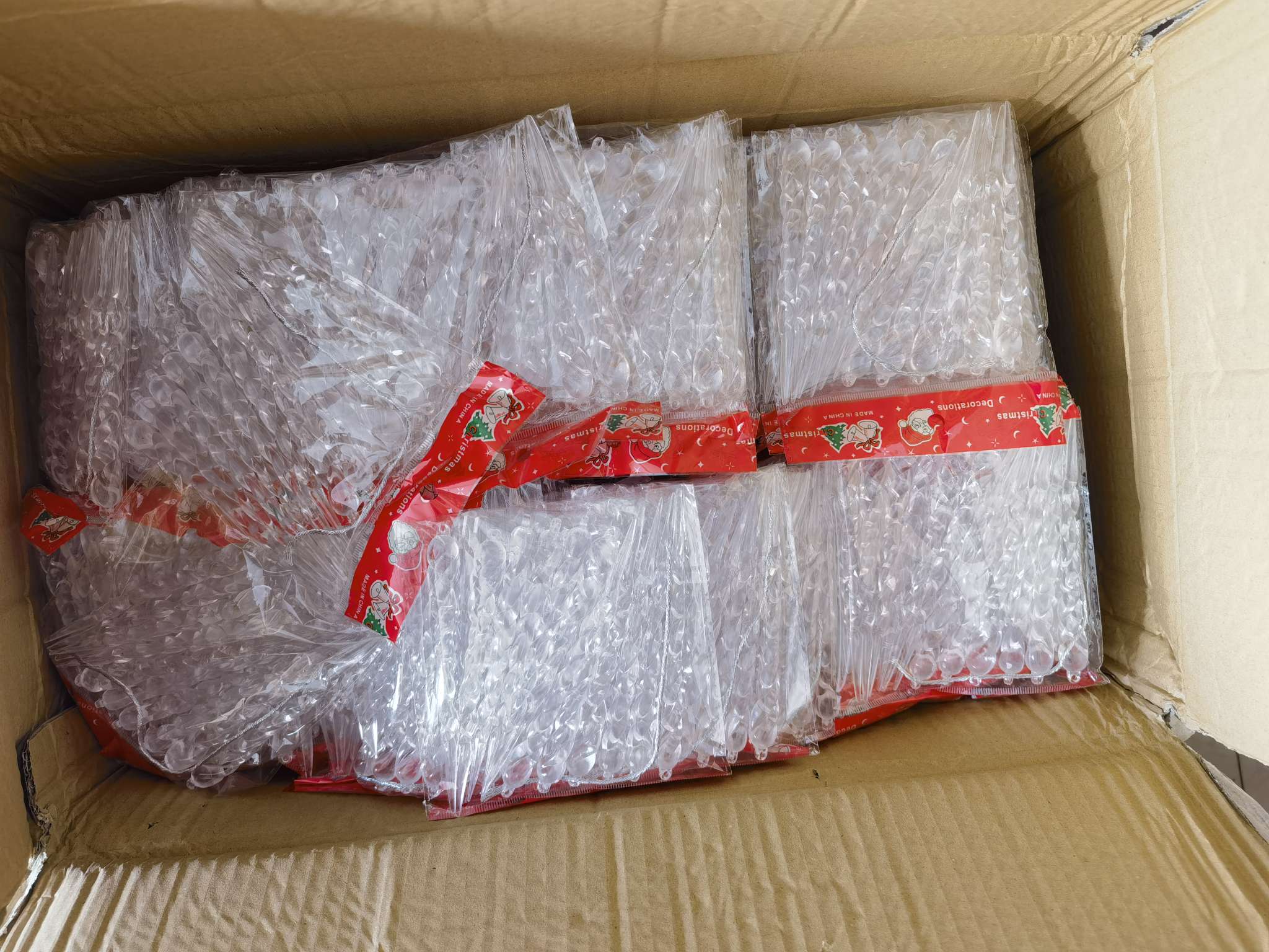 圣诞节文化办公用品 圣诞装饰品套装 圣诞配件节日气氛布置装饰品，亚克力冰条圣诞装饰品圣诞配件