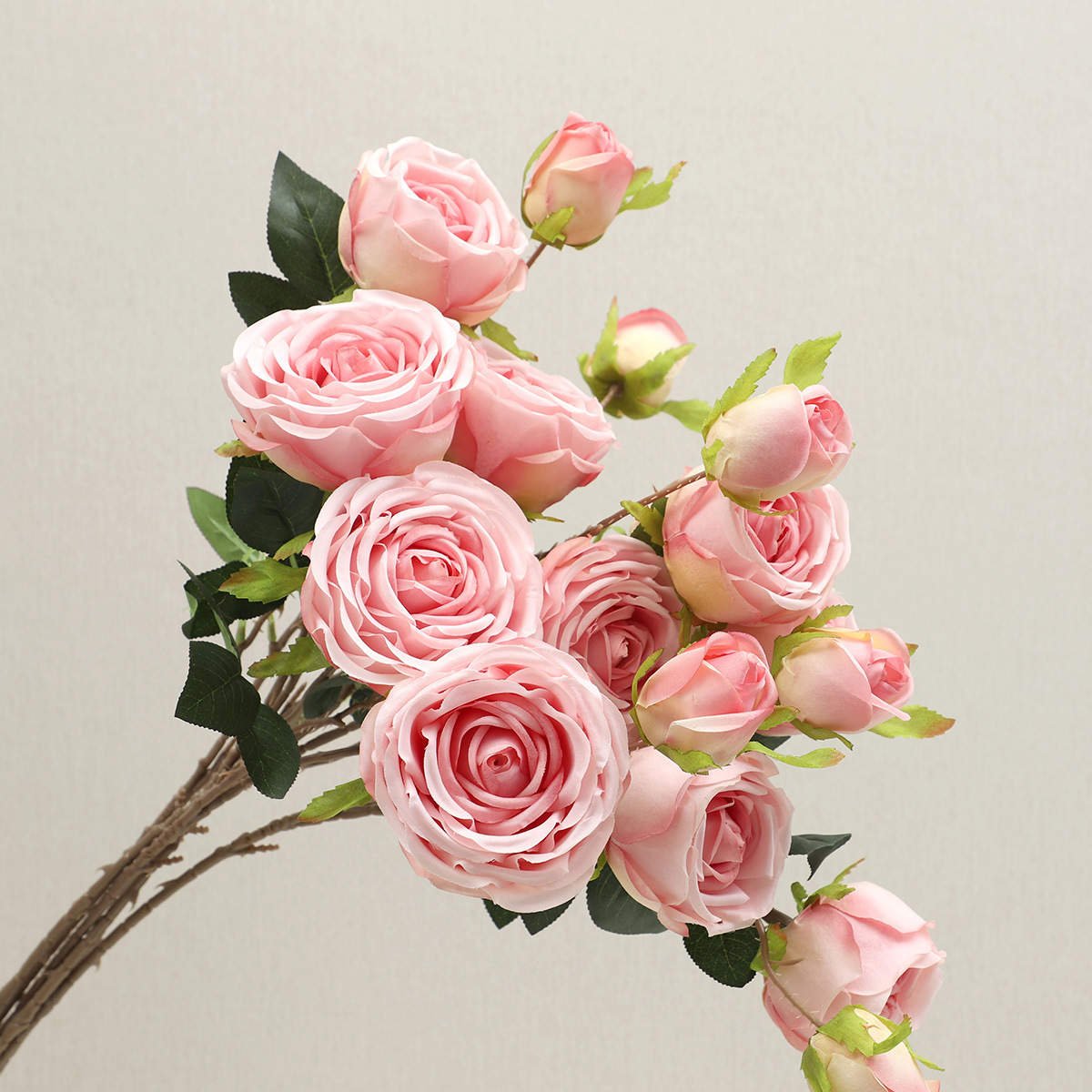 义乌航宾30268 3头皇妃玫瑰花仿真花婚庆家居客厅装饰假花摆件厂家批发花卉假花花艺家居摆件礼品教师节礼物套装花卉假花