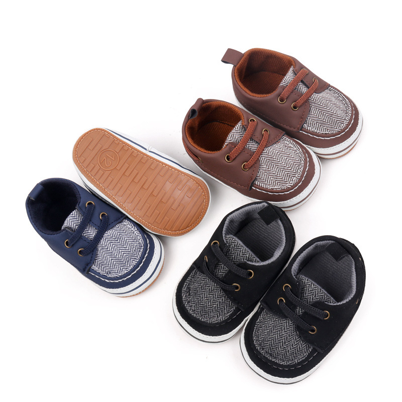 Baby First Walking Shoes for Boys and Girls, English Style Sneakers, Autumn Korean Edition Children's Shoes for Ages 0-1 thumbnail
