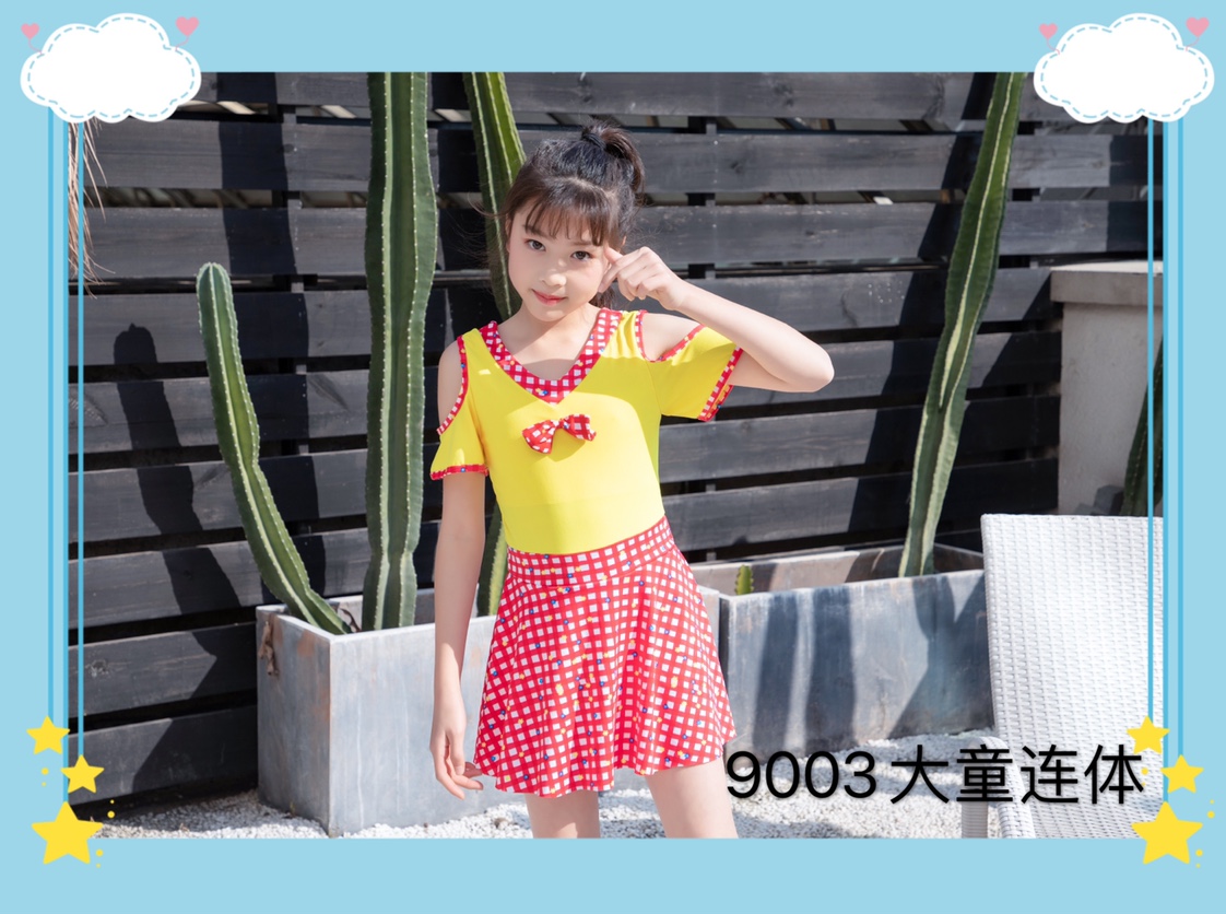 9003 Big Kids One-piece Children's swimsuit Item Picture