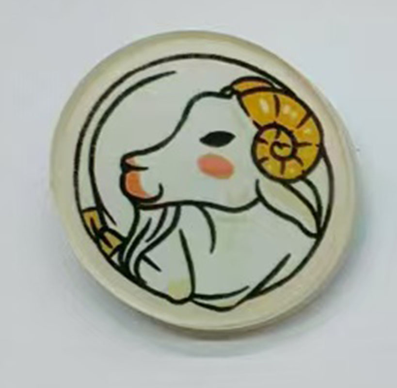 亚克力徽章/胸牌-十二生肖系列-羊