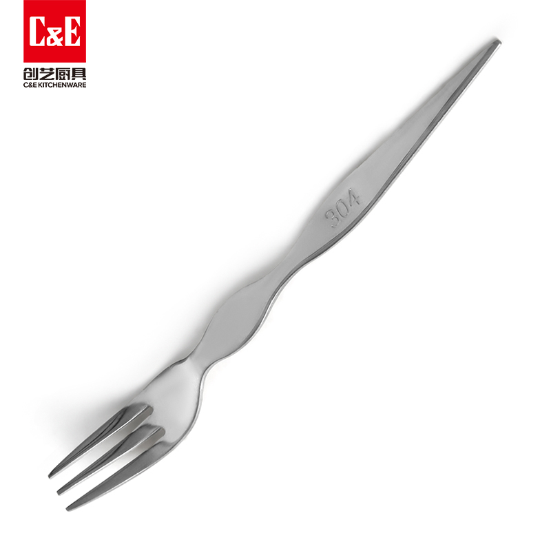 C&E创艺水果叉13件套不锈钢餐具带收纳架家用餐厅饭店详情6