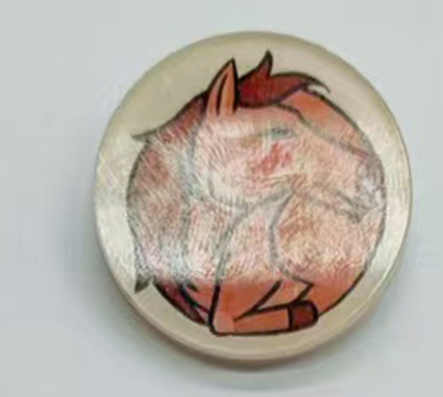 亚克力徽章/胸牌-十二生肖系列-马