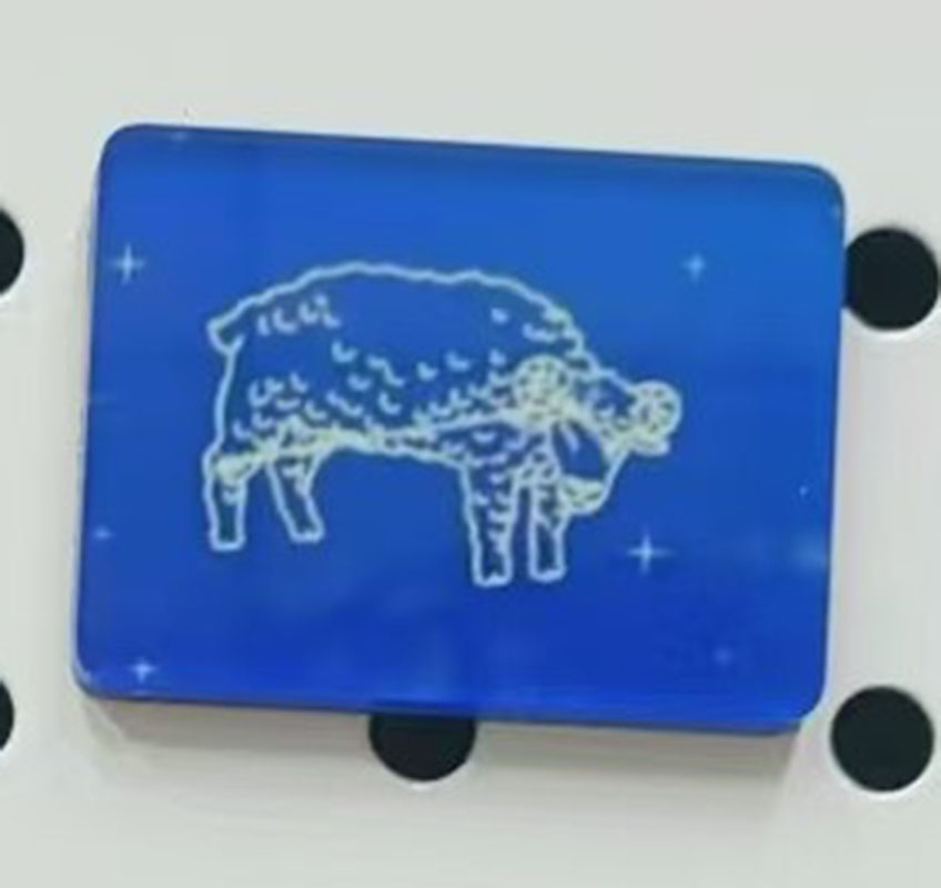 Acrylic refrigerator sticker - Zodiac series - Aries
