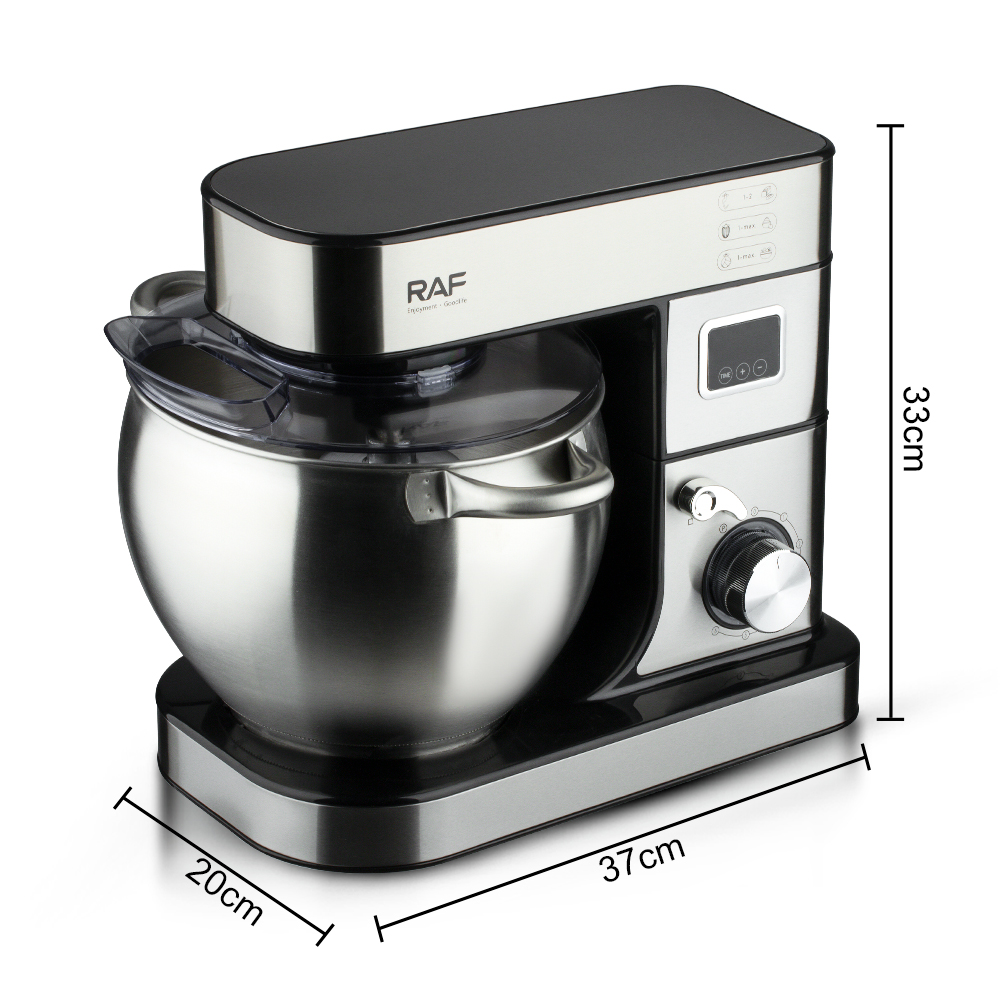 RAF European standard cross-border chef machine, dough mixer, fully automatic household small multi-functional, whipping egg liquid, kneading dough, cream Specification image