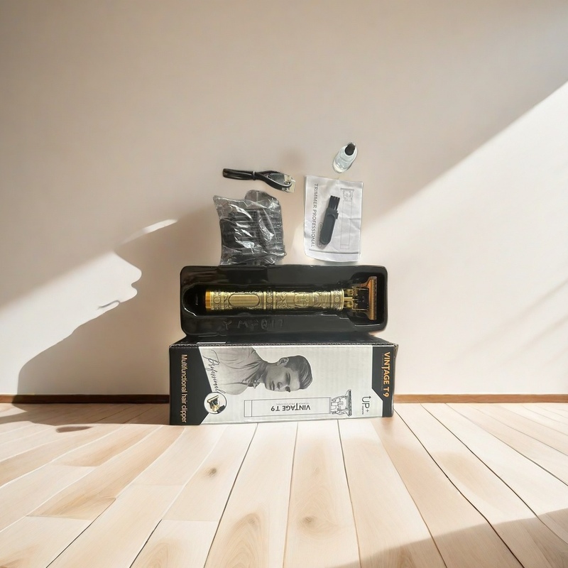 跨境理发器批发T9爆款油头电推剪充电式复古油头雕刻推剪 细节图