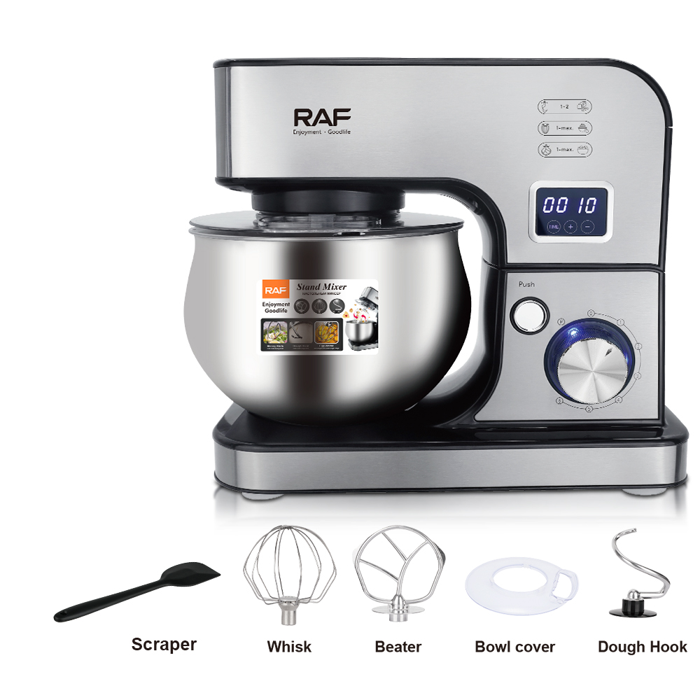 RAF European standard cross-border chef machine, dough mixer, fully automatic household small multi-functional egg whipping, dough kneading, cream R.6606 pic 15