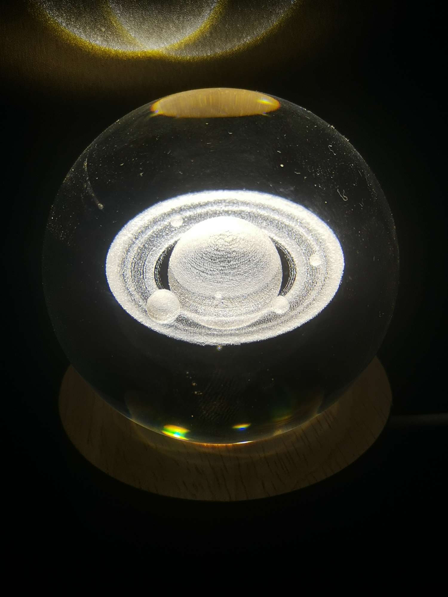 水晶烛台装饰 念佛机水晶球 工艺品礼品 精致水晶工艺品 祝福保平安