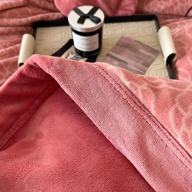 Fringed, printed, cotton-padded, thickened bed cover set, milk velvet, flannel, gold-carved velvet set, quilt cover, bed cover, pillowcase set, DB Home textiles Specification image