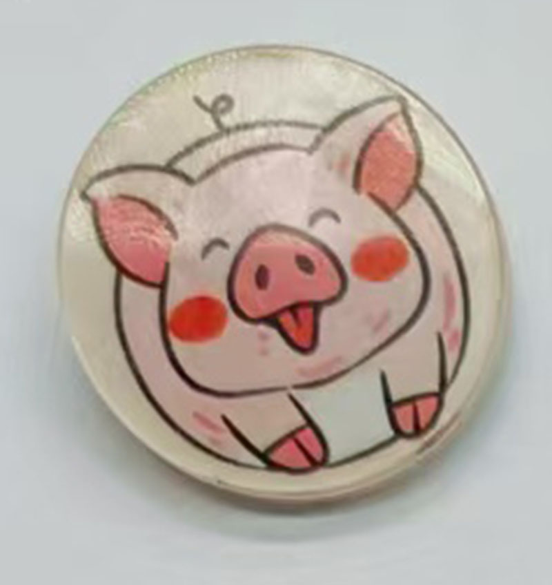 亚克力徽章/胸牌-十二生肖系列-猪