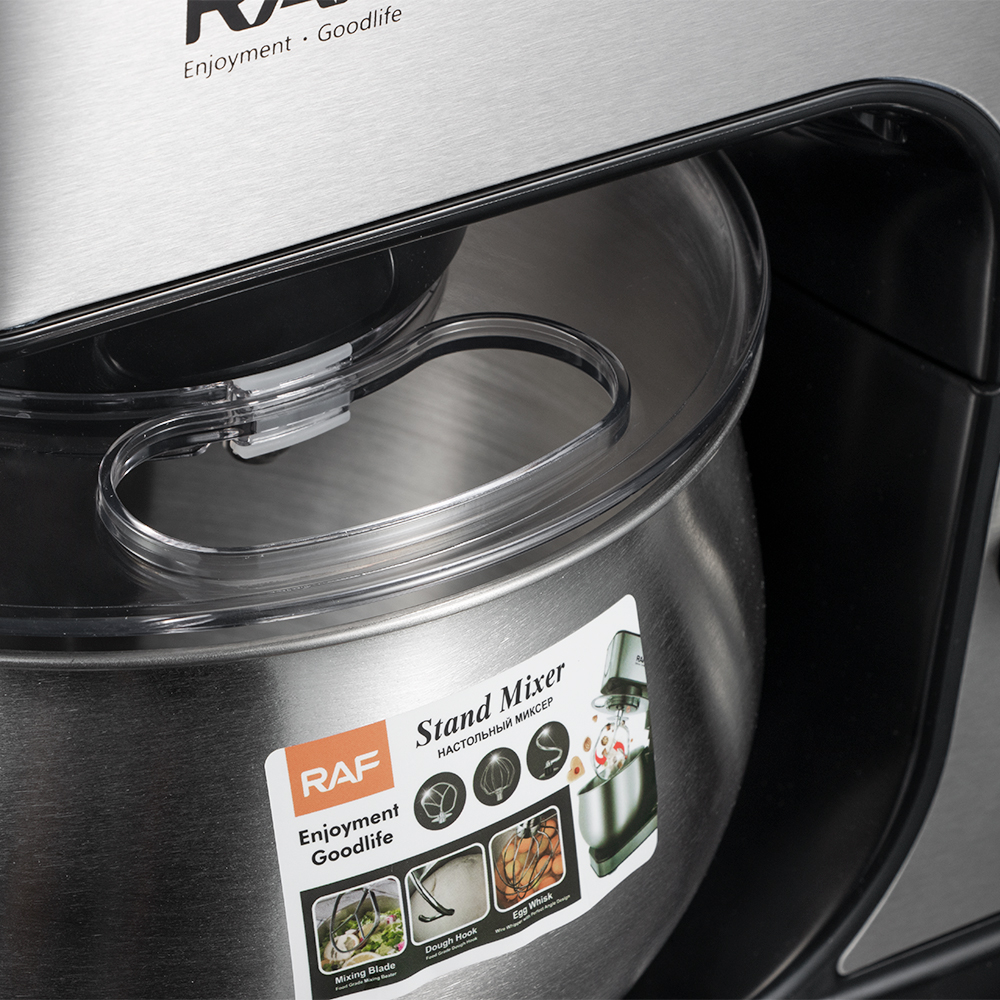 RAF European standard cross-border chef machine, dough mixer, fully automatic household small multi-functional egg whipping, dough kneading, cream R.6606 pic 8