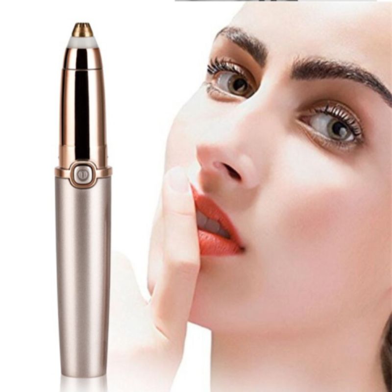 Amazon cross-border lipstick eyebrow shaving device, electric eyebrow shaping knife, women's hair removal and eyebrow shaping device, home mini hair shaving device details Picture