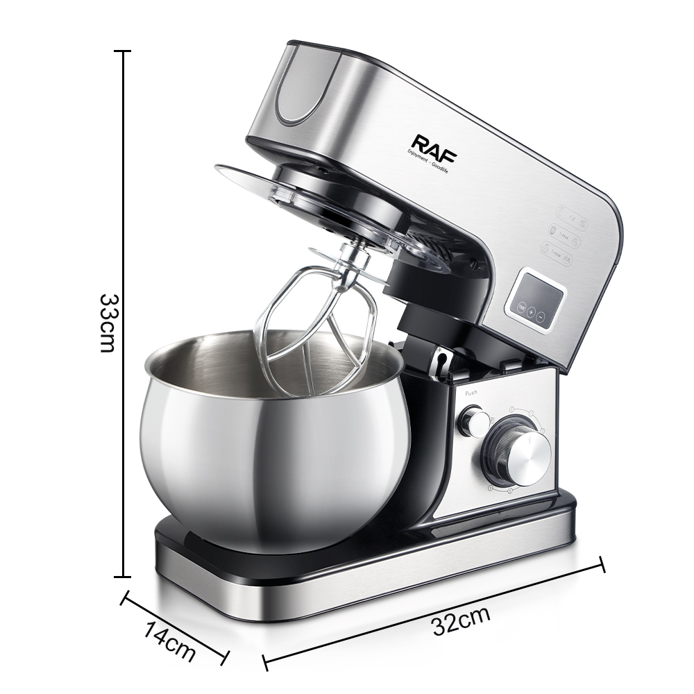 RAF European standard cross-border chef machine, dough mixer, fully automatic household small multi-functional egg whipping, dough kneading, cream R.6606 pic 16