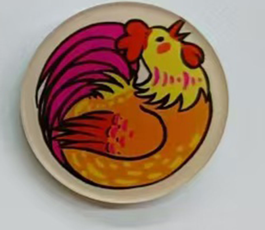 亚克力徽章/胸牌-十二生肖系列-鸡