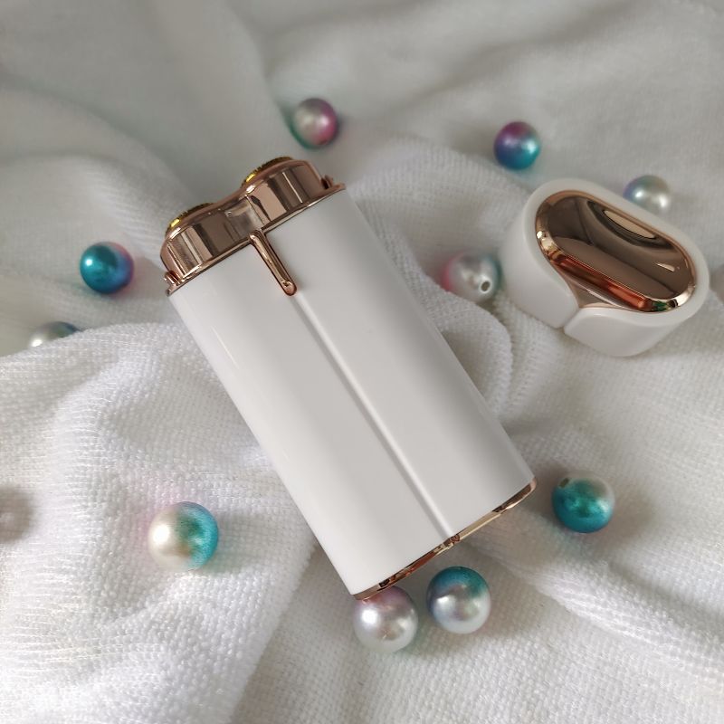 A new cross-border dual-head electric hair shaver, a portable tool specifically designed for women's lip hair Specification image