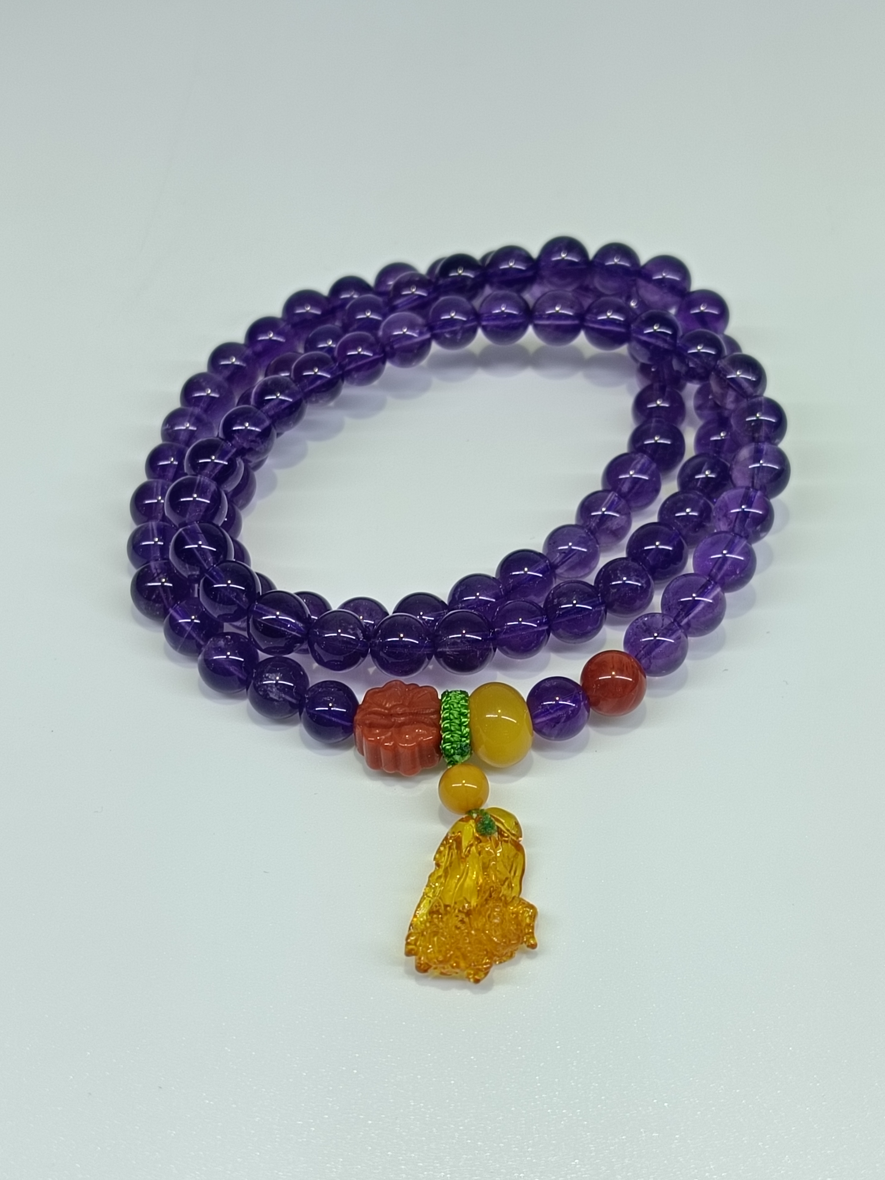 轩昂珠宝 巴西天然紫水晶多绕手串  时尚天然单品详情1