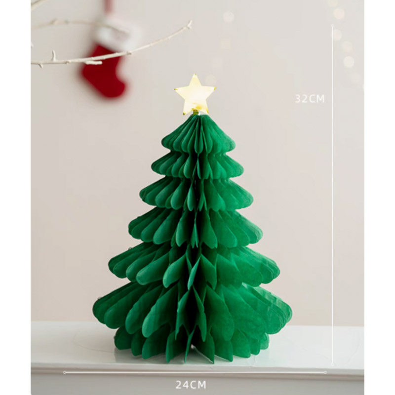 厂家直销圣诞节装饰纸制立体蜂窝挂饰纸拉花活动场景布置现场装饰节日氛围配件白底实物图