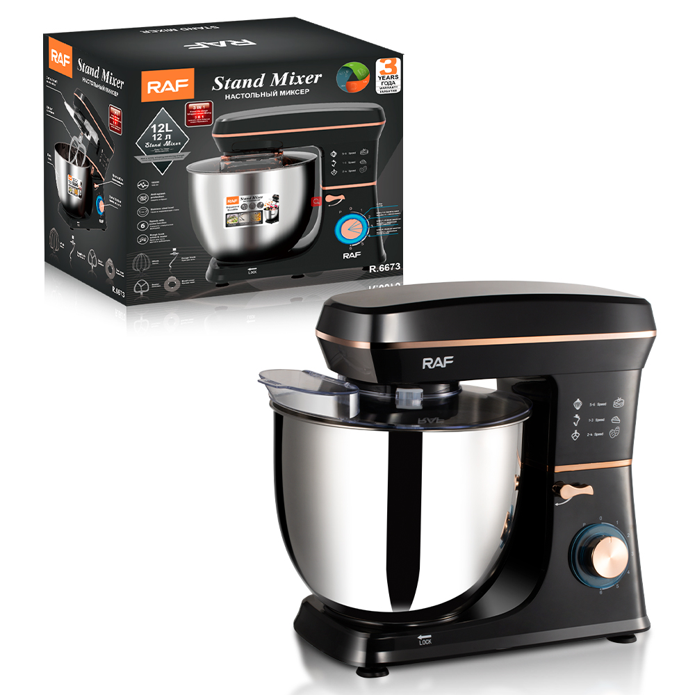 RAF European standard cross-border chef machine, 10L dough mixer, fully automatic household multi-functional egg whipping and dough kneading details Picture