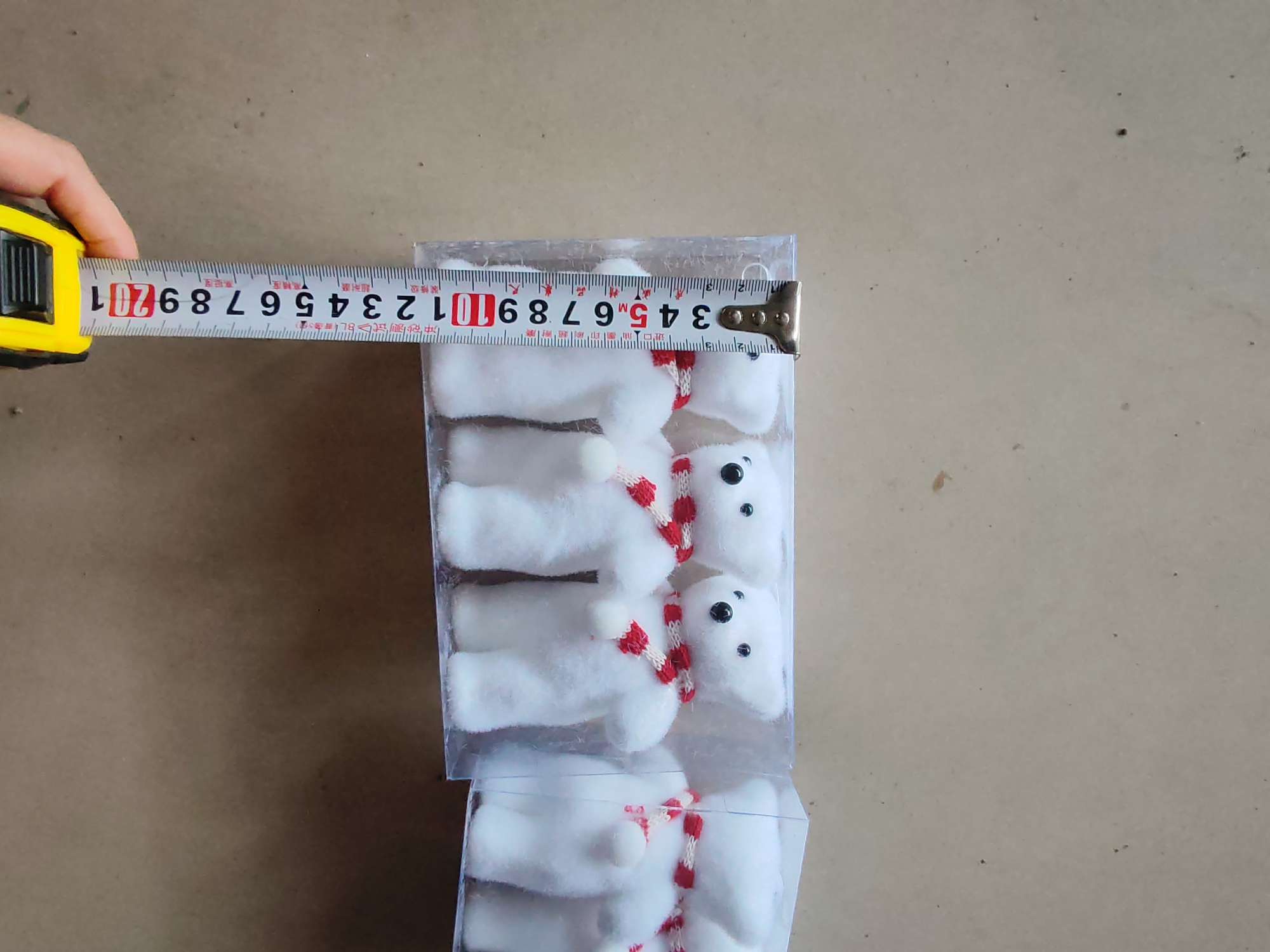 圣诞用品，圣诞挂件小白件圣诞树挂件圣诞装饰品场景装饰节日用品小熊挂件泡沫挂件细节图