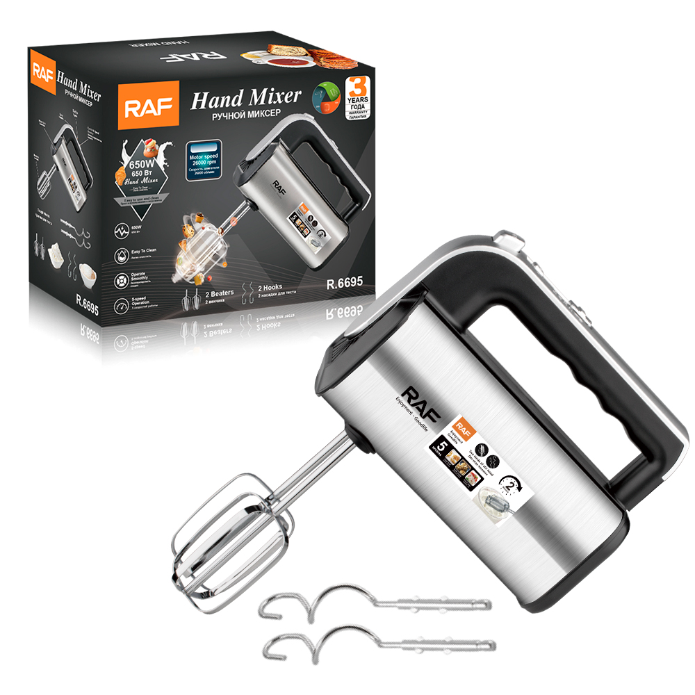 RAF European standard fully automatic handheld household electric egg beater, high-power baking whipper, cream mixer R.6695 details Picture