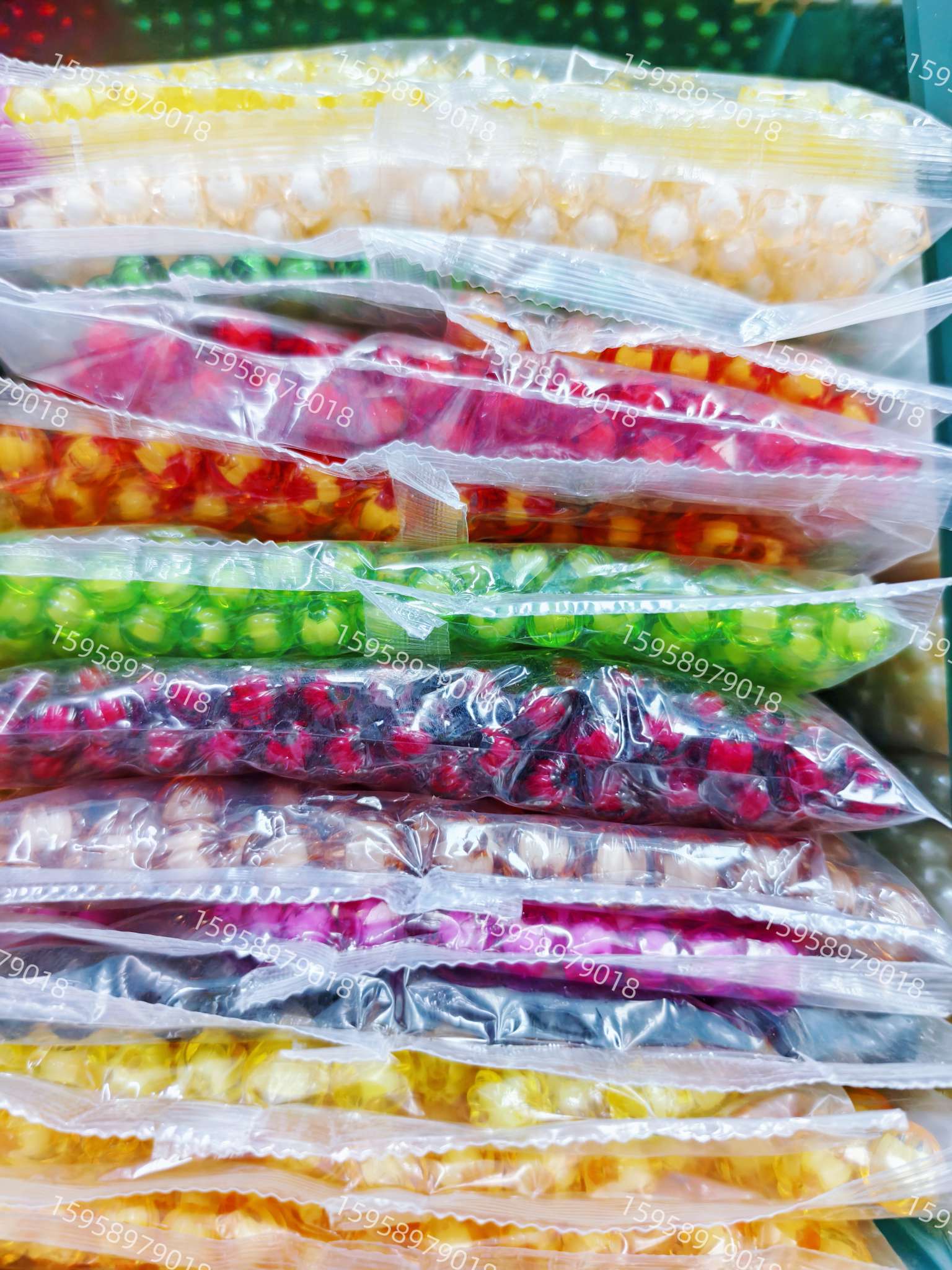 塑料珠中珠#plastic beads详情图4