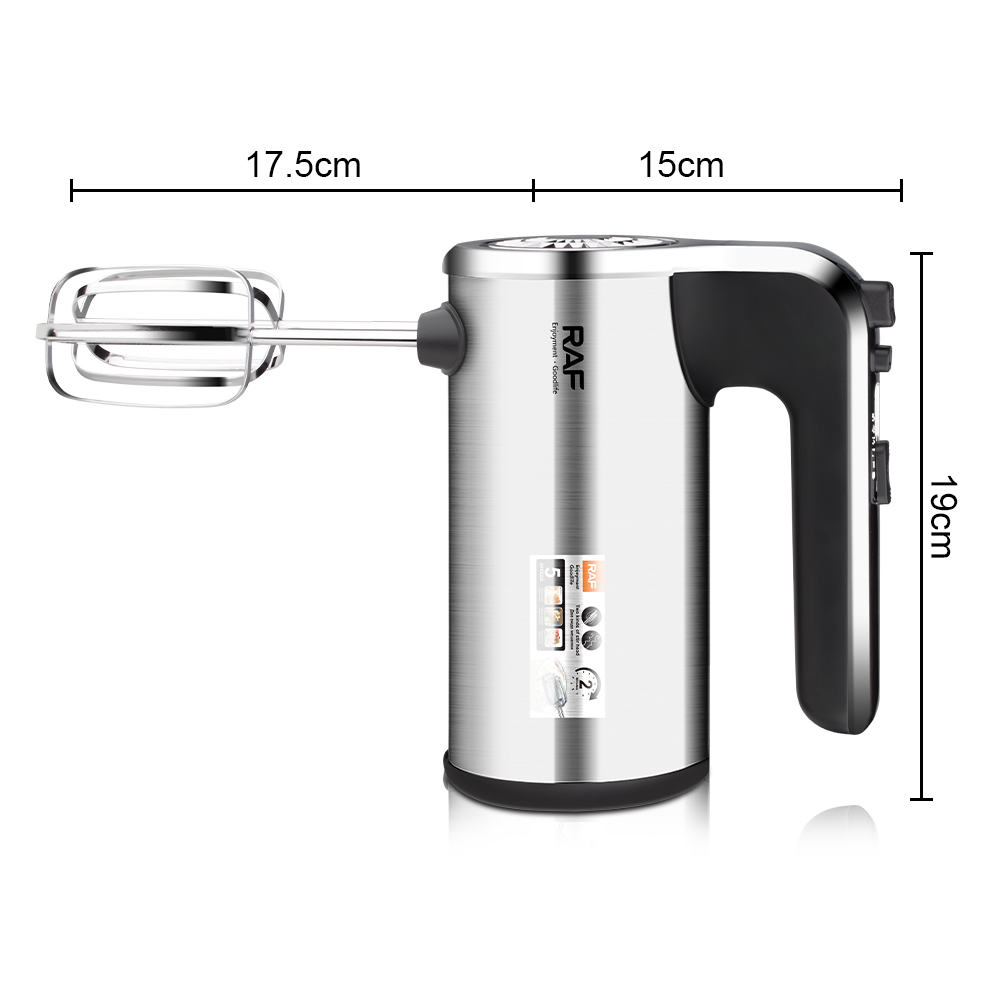 RAF European standard fully automatic handheld household electric egg beater, high-power baking whipper, cream mixer Specification image