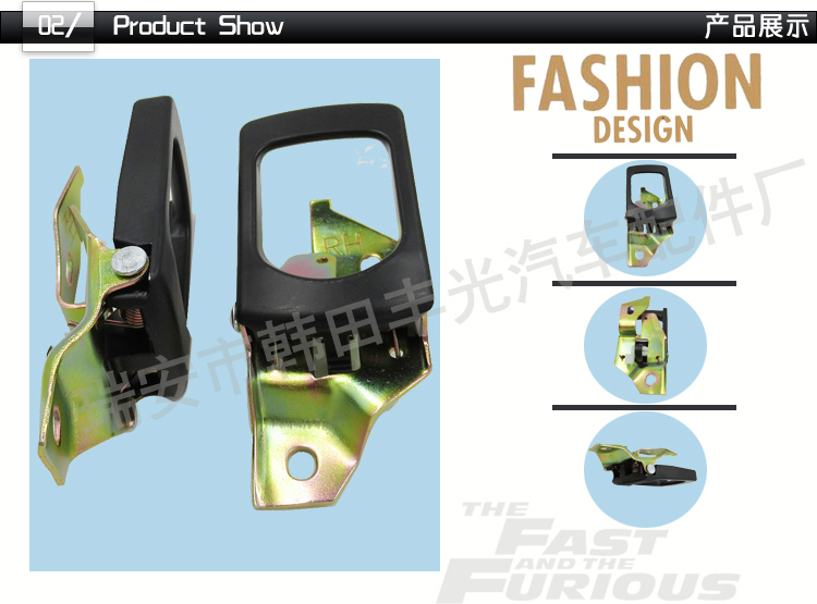 Factory direct sales, suitable for the front right inner handle of Hyundai H100, Van door inner handle, door handle, zinc alloy 82620-433001AQ RH pic 3