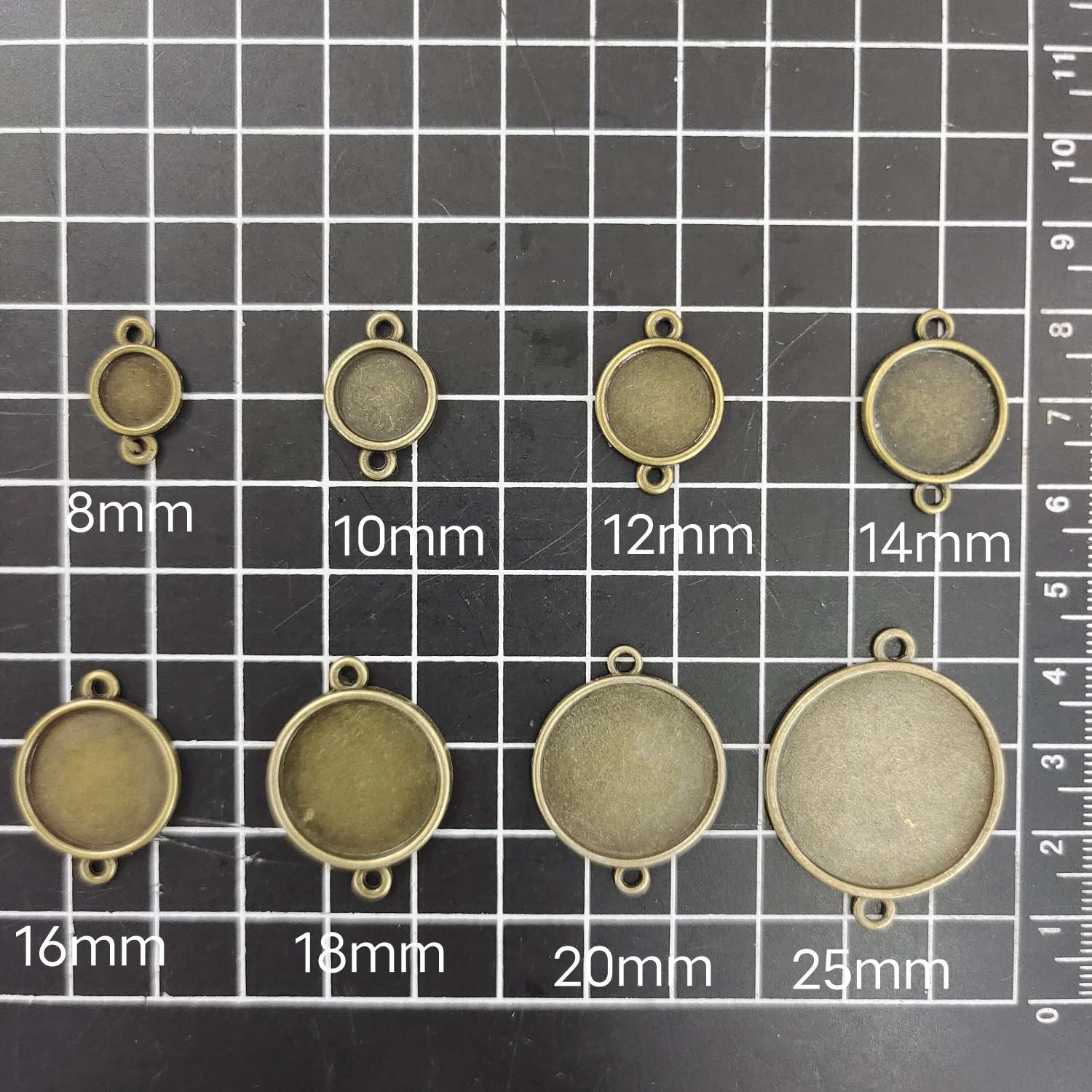 环保合金底台饰品配件时光宝石底座图