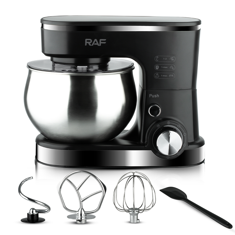 RAF European standard cross-border chef machine, stainless steel bowl, high-power dough mixer, egg beater, dough mixer, egg beater Specification image