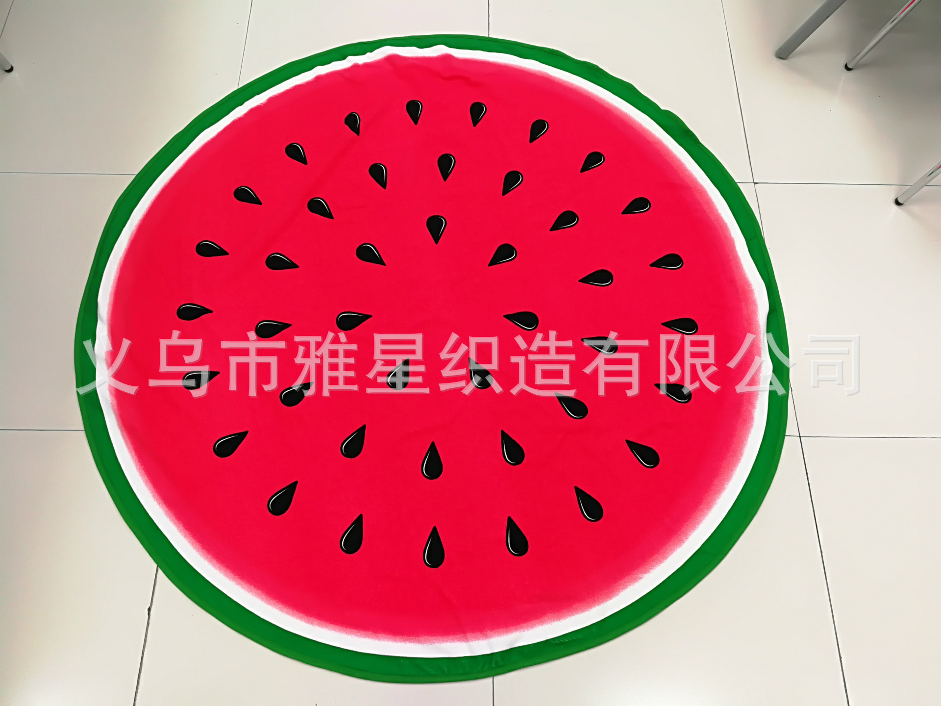 厂家直销超细纤维动漫时尚欧美圆形沙滩巾浴巾流苏包边2