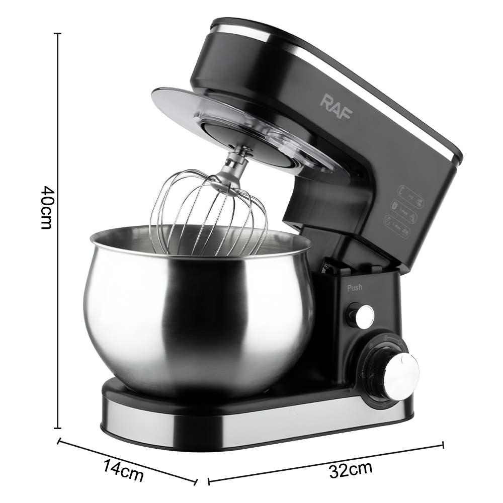 RAF European standard cross-border chef machine, stainless steel bowl, high-power dough mixer, egg beater, dough mixer, egg beater Application Scenario