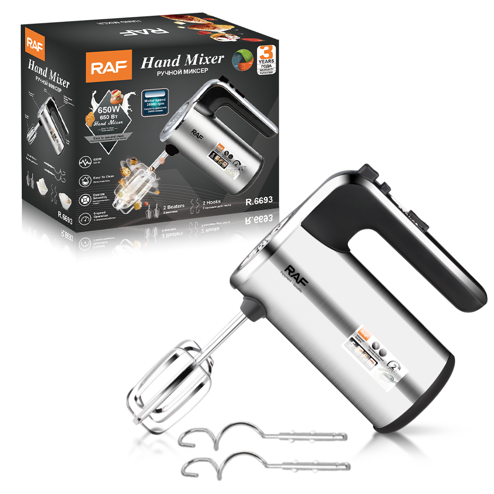 RAF European standard fully automatic handheld household electric egg beater, high-power baking whipper, cream mixer details Picture