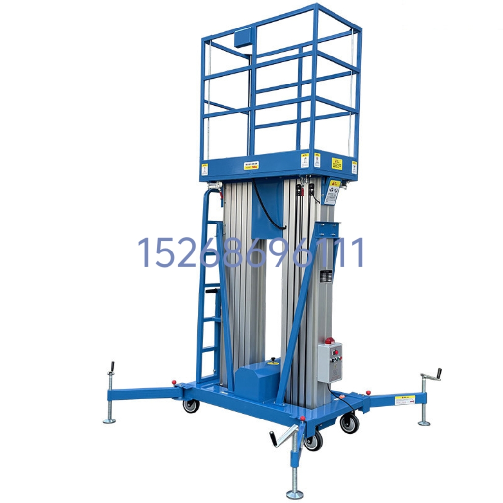 High-altitude aluminum alloy lift, 4-meter to 24-meter aerial work platform, mobile electric hydraulic lift, lifting platform Specification image