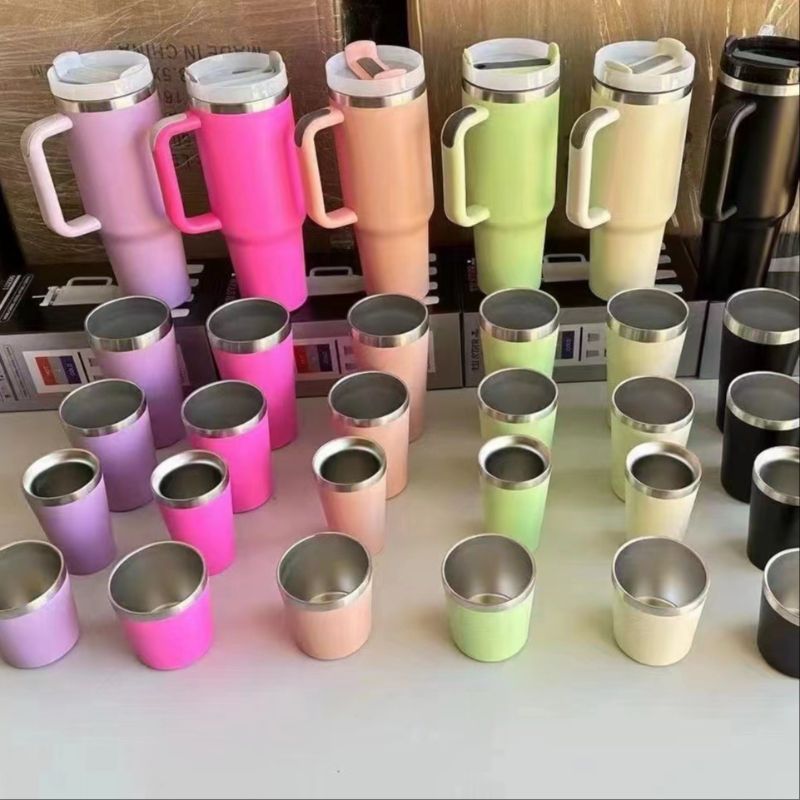 Stainless steel double-layer insulated and cold-insulated car ice cup beer mug