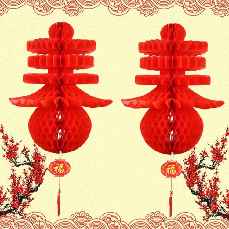 纸灯笼  纸塑灯笼 菠萝灯笼 新年灯笼详情图6
